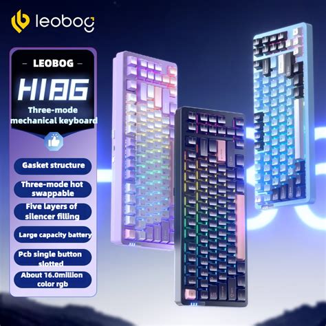 LEOBOG Hi86 CNC Aluminum Wireless 2 4g Bluetooth Three Mode Mechanical Keyboard 75 With Hot