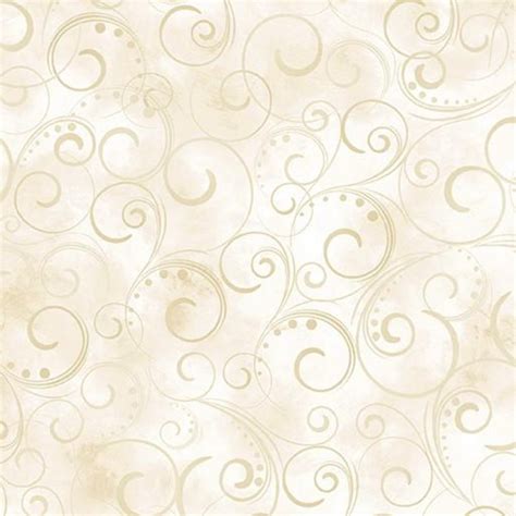 108 Swirling Splendor Wide Quilt Back Cream