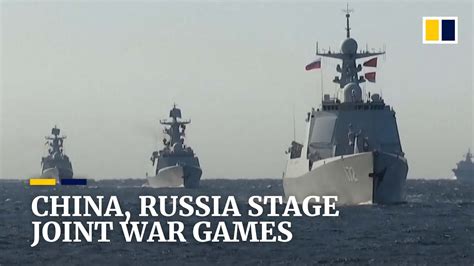 China And Russia Conduct Joint Naval Drills In Sea Of Japan Youtube