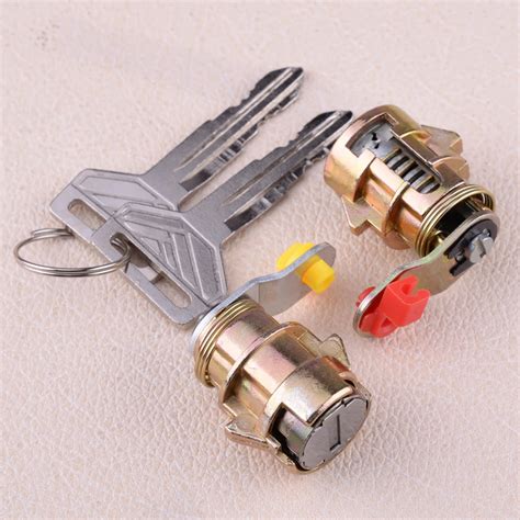 CITALL New 1 Pair Car Door Lock Cylinder Keys Kit Accessories Fit For