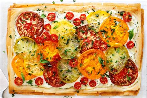 Heirloom Tomato Phyllo Tart W Ricotta — Spade And Plow