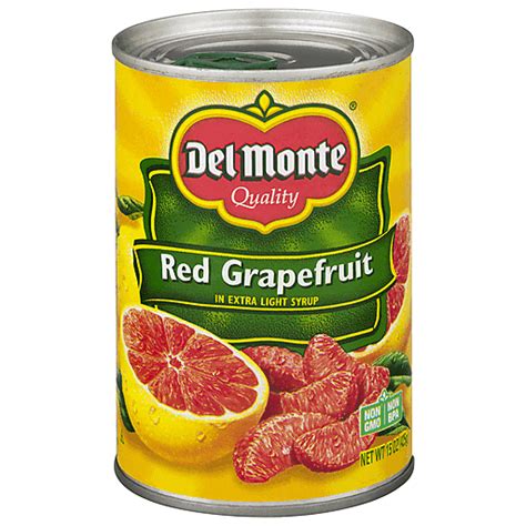 Del Monte Red Grapefruit In Extra Light Syrup 15 Oz Buehlers