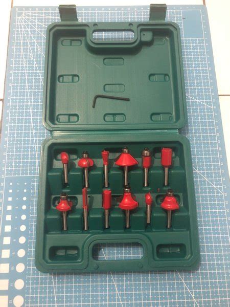 Jual MATA PROFIL SET KAYU ATAU MATA ROUTER SET 12 PCS Di Lapak Toko