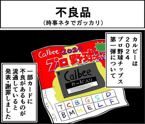 【4コマ】プロ野球チップスのカードに不良品があってガッカリ ちんぷぃさん【ガッカリゆるキャラの日常あるある】