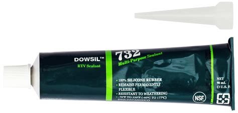 Dowsil Dow Corning 732 Rtv Multi Purpose Sealant Clear 90ml 3 Oz Tube