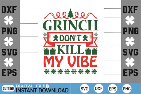 Grinch Don T Kill My Vibe Svg Graphic By DESIGN SHOP Creative Fabrica