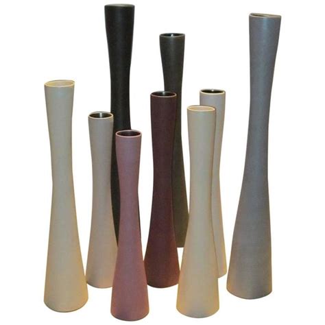 Tall Thin Fine Ceramic Vases, Italy, Contemporary at 1stDibs | tall slender vase, tall thin ...