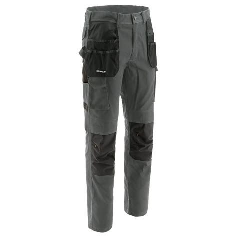 CAT Caterpillar Trousers Mens Essentials Knee Pocket Cargo Durable Work Pants | eBay