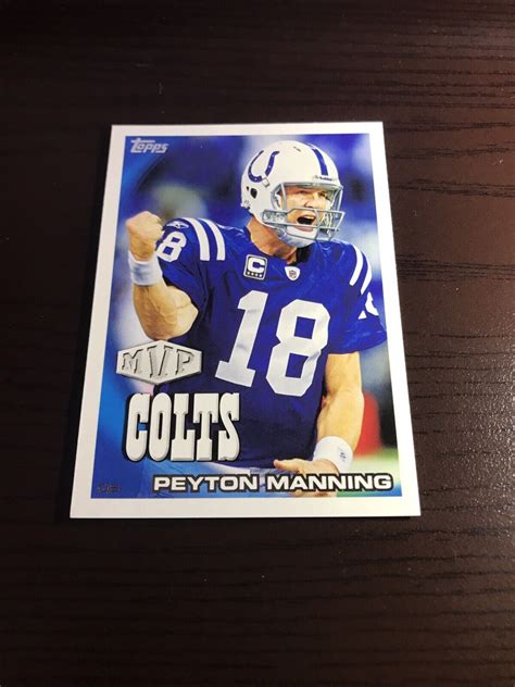 2010 Topps Peyton Manning 144 MVP Indianapolis Colts EBay