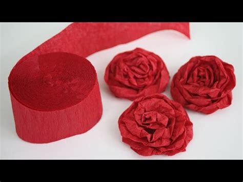 How To Make Twisted Crepe Paper Roses YouTube