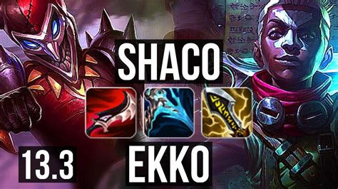 Shaco Vs Ekko Jng 48m Mastery 1019 2700 Games Legendary Kr