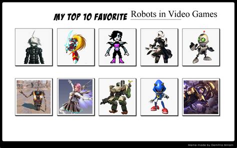 Top 10 Robots in Video Games (Refined) by ForestTheGamer on DeviantArt