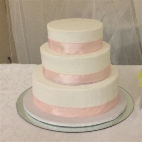 Simple Round Wedding Cake - CakeCentral.com