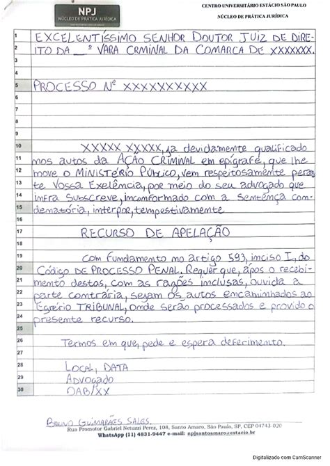 Recurso De Apela O Pe As Procesuais Direito Penal Aplicado Studocu