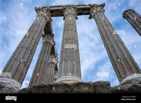 Roman Temple Of Diana Evora Alentejo Portugal Stock Photo Alamy