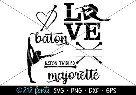 Baton Twirler Majorette Clip Art Graphic Graphic By 212 Fonts