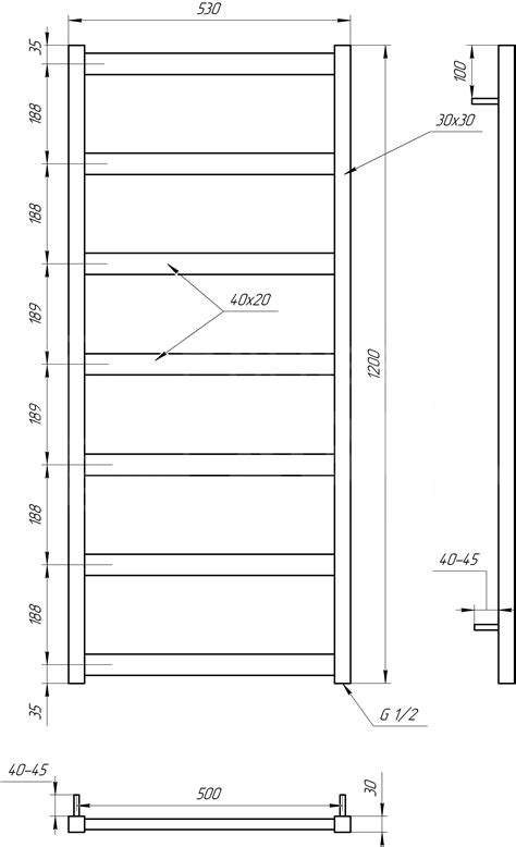 Сушка для рушників Minimal » Сантех-Скло