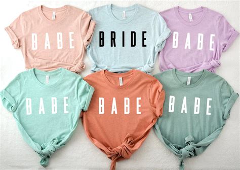 Bachelorette Party Shirts Babe Shirt Bride And Babe Brides Etsy Artofit