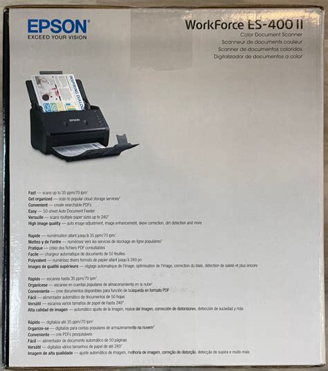 Epson Workforce B11b261201 Es 400 Ii Duplex Desktop Document Scanner