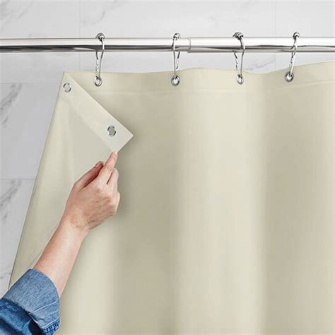 Mildew Resistant Heavyweight Vinyl Shower Curtain Liner With Magnets M