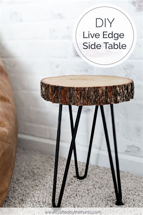 Learn How To Make This Diy Tree Slice Table It Can Be An Easy Diy Side