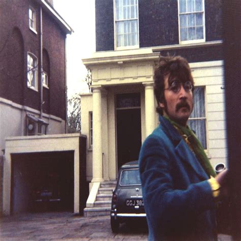 John Lennon Arrives At Paul Mccartneys House At Cavendish Avenue