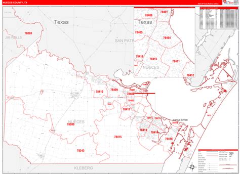 Nueces County Zip Code Map - Cornie Christean