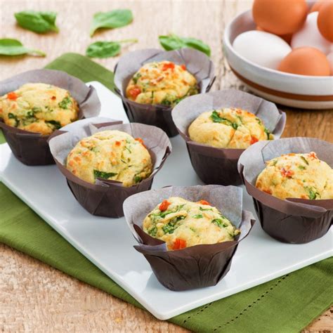 Muffins savoureux aux épinards tomates et feta Fédération des