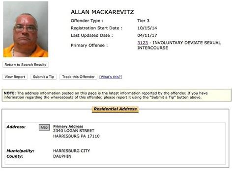 There Are More Than Lifetime Registered Sex Offenders Living In Dauphin County Part