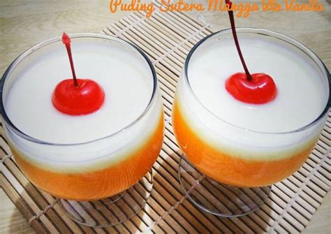 Resep Puding Sutera Mangga Vla Vanila Oleh Vey Alodia S Kitchen Cookpad