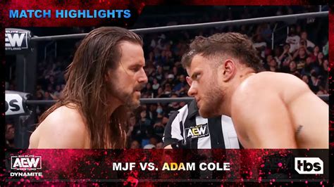 Adam Cole And MJF Go To The Limit AEW Dynamite TBS YouTube