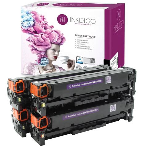 CE410X-413A 305X XL - 4x TONER do DRUKARKI HP LaserJet PRO M451dn ...