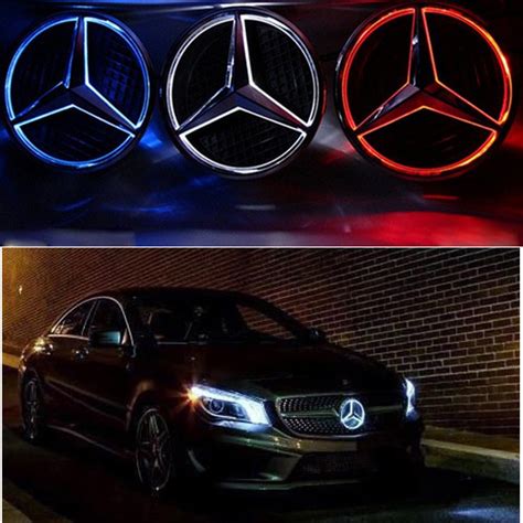 Carro Iluminado O Logotipo Da Grelha Frontal Luz Led Star Emblema