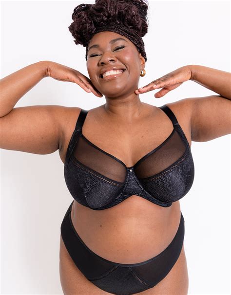 Curvy Kate Amaze Balcony Side Support Bra Black Curvy Kate Us