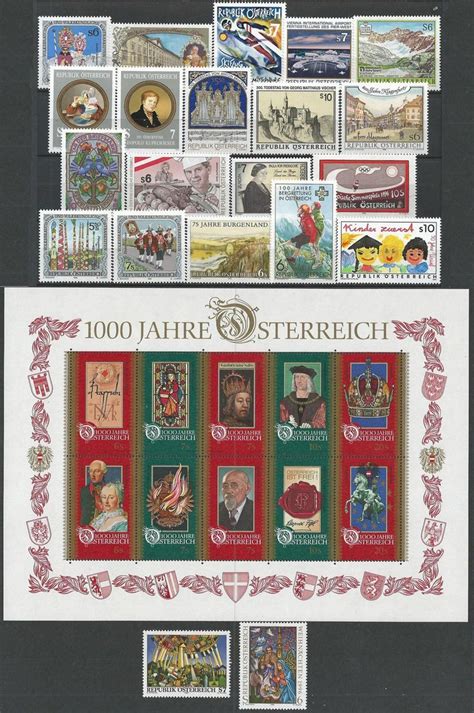 vollständiger Jahrgang 1996 Briefmarken