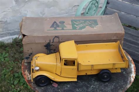 ANCIEN JOUET EN tôle LES JOUETS J R D camion CITROEN U23 plateau