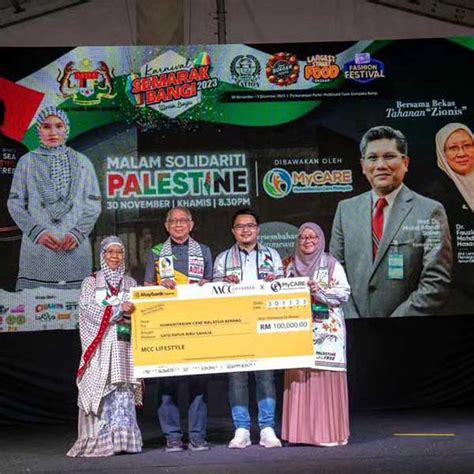 MCC X MyCARE RM100 000 Berjaya Dikumpulkan Untuk Tabung Palestin MyCARE