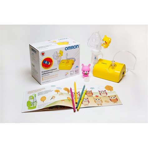 Ингалятор компрессорный (небулайзер) Omron NE-C24 Kids (NE-C801S-KDRU ...