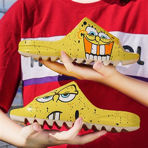 30 40 Zapatos Para Niños Bob Esponja Sésamo Zapatillas Callejeras Yeezy