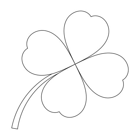 Printable Outline Of A Shamrock