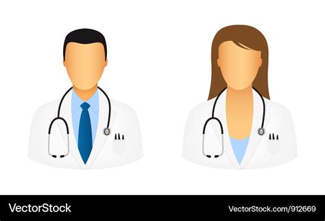 Doctor icons Royalty Free Vector Image - VectorStock