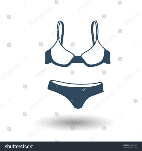 Flat Bikini Web Icon Underwear Icon Stock Vector Royalty Free 647359489 Shutterstock
