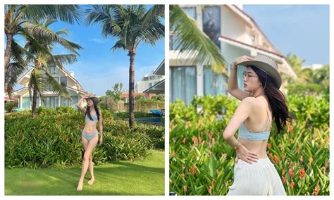 Á hậu Thanh Tú hiếm hoi diện bikini dáng mẹ bỉm 2 con có còn như xưa