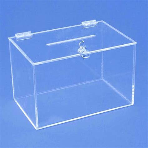 Wholesale Acrylic Donation Box With Lockcustom Acrylic Ballot Box With