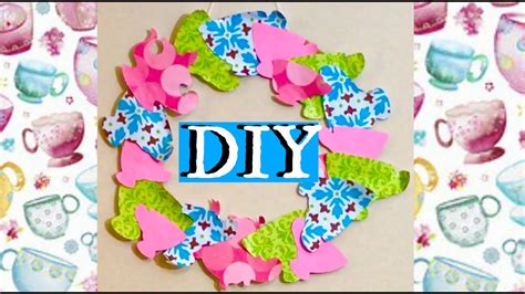 Diy Tea Cup Wreath Tea Party Decor Youtube