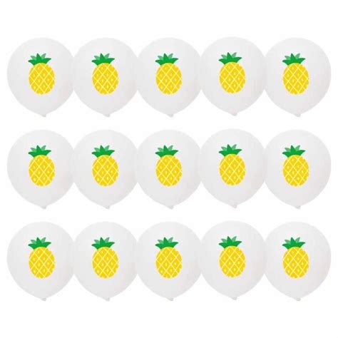 Ballons En Latex 50 Pcs 12 Pouces Hawaïen Ballons En Latex Ananas