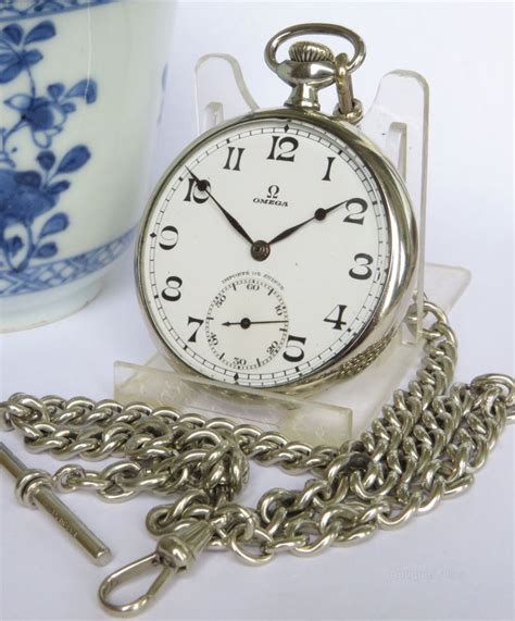 Antiques Atlas Omega Pocket Watch And Chain Mens Skeleton Watch