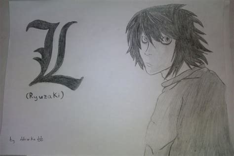 L-Ryuzaki- Death Note by Adripika on DeviantArt