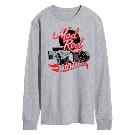 Hot Wheels Mod Rod Men S Long Sleeve T Shirt Walmart
