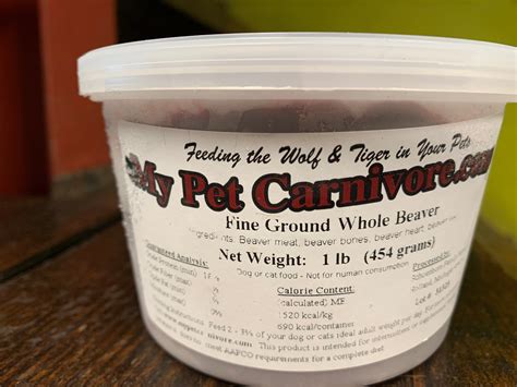 Fine Ground Whole Beaver 1 Lb My Pet Carnivore